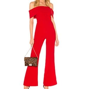 Red Revolve jumpsuit
